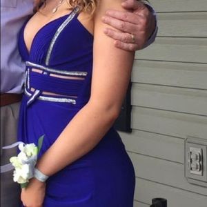 Beautiful sapphire prom dress